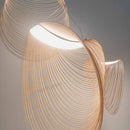 Ljojo LED Wooden Chandelier for Hotel Living Room and Bedroom