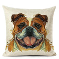 Colourful Bull Terrier & Dachshund 3D Cushion Cover for Home Sofa by Ljojo