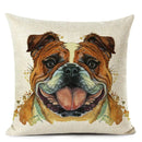 Colourful Bull Terrier & Dachshund 3D Cushion Cover for Home Sofa by Ljojo