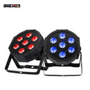 Ljojo™ 7X12W RGBW / 7x18W RGBWA+UV LED Flat Par Light - Ultra-Quiet, Portable Brightness