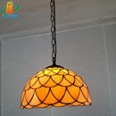 12 Inch European Style Tiffany Chandelier by Ljojo - Antique Glass Lamp for Restaurant and Bar