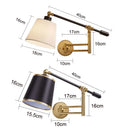 Adjustable Nordic Wall Lamp for Bedroom Office Living Room by Ljojo