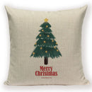 Christmas Cartoon Santa Claus Deer Pillows Covers Merry Christmas Gifts for The New Year by Ljojo