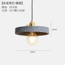 Ljojo Loft Industrial Edison Pendant Lights - Modern Nordic Cement LED Fixture