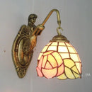 6" Tiffany Style Mermaid Wall Lamp Glass LED Art Lighting for Bedroom Living Room by Ljojo