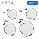 Ljojo™ LED Downlight: Dimmable Waterproof Spotlight for Bathroom & Kitchen