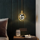 LED Crystal Chandelier Bedroom Small Hanging Lamp Home Decor Cafe Droplight - Ljojo