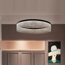 Ljojo Luxury Crystal LED Chandelier for Living Room, Modern Design Bedroom Fixture