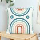 Floral Rainbow Cushion Cover by Ljojo - 45x45cm/30x50cm Loop Tufting Home Décor