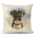 Colourful Bull Terrier & Dachshund 3D Cushion Cover for Home Sofa by Ljojo