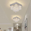 Ljojo Mini Crystal Ball Chandelier for Dining Kitchen Bar Hallway LED Luster