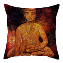 Buddha Pattern Throw Pillow Cover by Ljojo for Home, Car, Sofa Décor