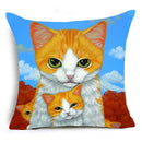 Cartoon Cat Pet Pillow Cover for Home Sofa Decor by Ljojo
