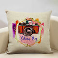 Ljojo Life Beautiful Words Linen Cushion Cover 45x45cm Luxe Bedroom Decor