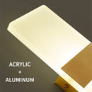 Ljojo Mini LED Acrylic Wall Lamp: Simple Bedroom Sconce, Living Room Bedside Light