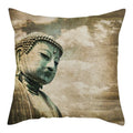 Buddha Pattern Throw Pillow Cover by Ljojo for Home, Car, Sofa Décor