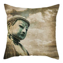 Buddha Pattern Throw Pillow Cover by Ljojo for Home, Car, Sofa Décor
