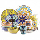 Ljojo 48-Piece Jasmin Porcelain Dinnerware Set with Plate, Bowl, and Mug