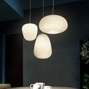 Ljojo Milky White Glass Pendant Lamp for Bedroom and Dining Lighting