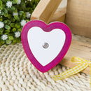 LED Night Light Wireless Heart-Shaped Sensor Mini EU US Plug Ljojo Bedside Lamp