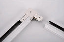 Ljojo Line I L T Connector Power Extension Cable for 2-Wire Black White Track Base Lighting