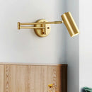 Ljojo Long Arm Wall Lamp in Black Gold - Ideal for Bedroom, Study, Living Room