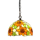 12 Inch European Style Tiffany Chandelier by Ljojo - Antique Glass Lamp for Restaurant and Bar