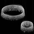 Ljojo Luxury Crystal LED Chandelier for Living Room, Modern Design Bedroom Fixture