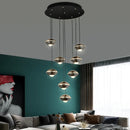 Ljojo LOFT Staircase Pendant Lights | Aluminum Ball Droplight for Restaurant Bar Décor