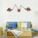 Ljojo Long Swing Arm Wall Lamp Adjustable E27 Bathroom Sconce Fixture