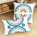 Floral Rainbow Cushion Cover by Ljojo - 45x45cm/30x50cm Loop Tufting Home Décor