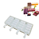 Ljojo 4-Cavity Silicone Ice Cream Mold for Baking and Popsicles