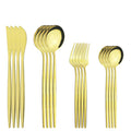 Ljojo Mint Green Stainless Steel Cutlery Set - 16pcs for Kitchen Tableware