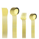 Ljojo Mint Green Stainless Steel Cutlery Set - 16pcs for Kitchen Tableware