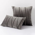 Blue Velvet Cushion Cover Set 18x18" - Ljojo Decorative Pillows for Living Room