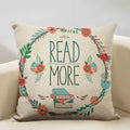 Ljojo Life Beautiful Words Linen Cushion Cover 45x45cm Luxe Bedroom Decor