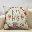 Ljojo Life Beautiful Words Linen Cushion Cover 45x45cm Luxe Bedroom Decor