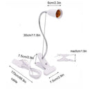 Ljojo 360° Flexible Desk Lamp Holder with E27 Base and On/Off Switch