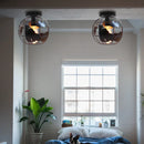 Ljojo Metal Globe Pendant Chandelier: Rustic Industrial Ceiling Light Fixtures