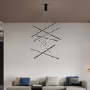 Ljojo 3-Light Ladder Chandelier: Stylish LED Lighting for Living, Dining, and Kitchen