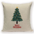 Christmas Cartoon Santa Claus Deer Pillows Covers Merry Christmas Gifts for The New Year by Ljojo