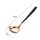 Ljojo Long Handle Soup Spoon - Stainless Steel Cutlery Dinnerware