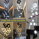 Crystal Duplex Staircase Chandelier for Luxurious Living Room Decor by Ljojo