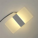 Ljojo Mini LED Acrylic Wall Lamp: Simple Bedroom Sconce, Living Room Bedside Light
