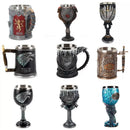 Ljojo 3D Stainless Steel Beer Mug Goblet