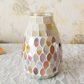 Ljojo™ Glass Mosaic Vase for Hydroponic Green Dill Small Flower Arrangement