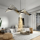 Ljojo LED Chandelier: Modern Art Pendant Lamps for Living Room, Dining Room, Office & Bar
