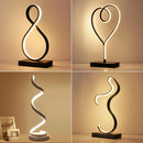 Ljojo Modern 15W LED Table Lamp with Remote Control - Nordic Desk Light for Bedroom and Study