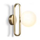 Ljojo LED Wall Light Fixture Glass Metal Modern Home Decor Sconces Hallway
