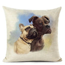 Colourful Bull Terrier & Dachshund 3D Cushion Cover for Home Sofa by Ljojo